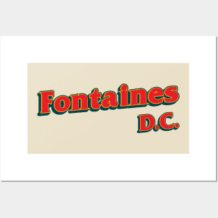 Retro Typography 80s Style Fontaines D.C. Posters and Art